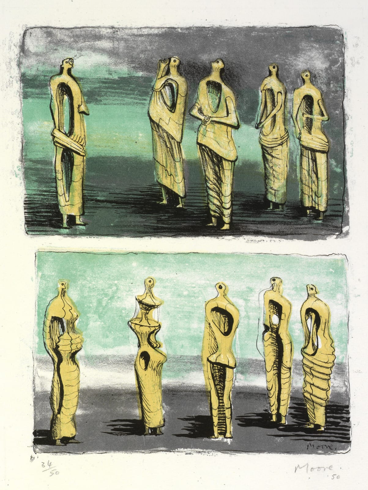 henry moore standing figures