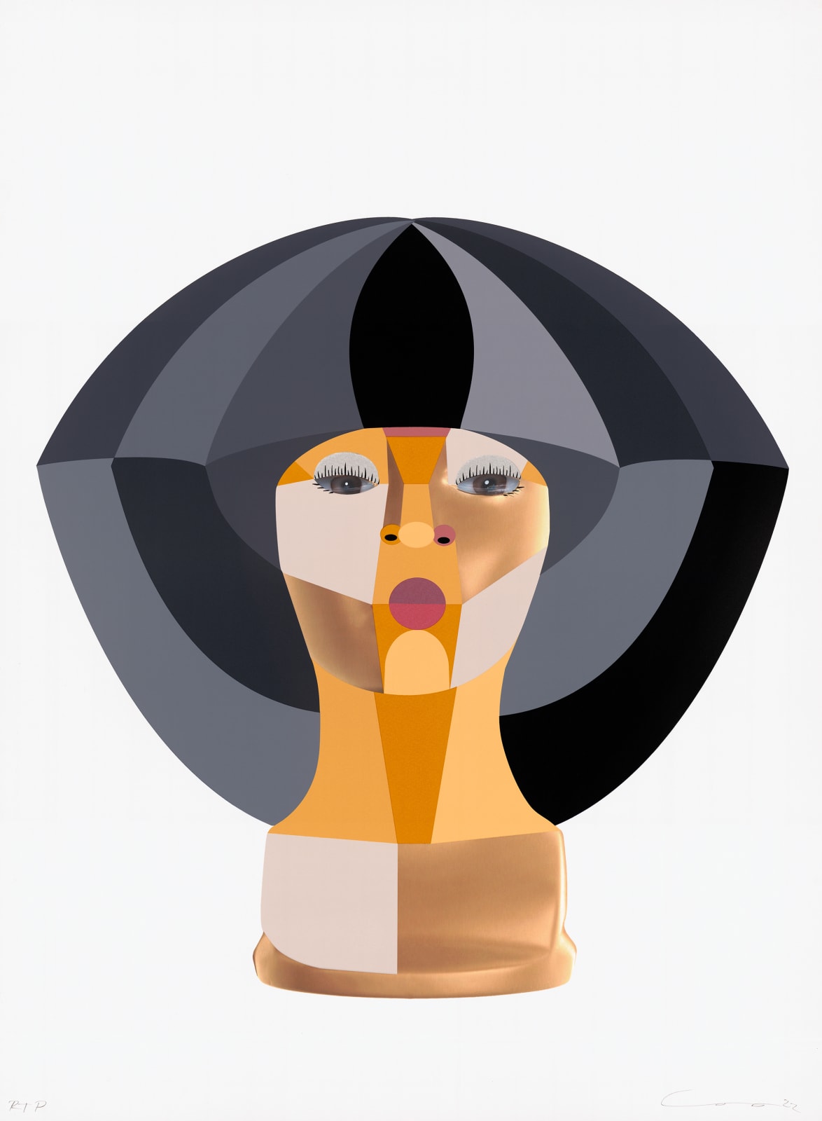 Derrick Adams, Style Variation 5 (Fringe), 2023