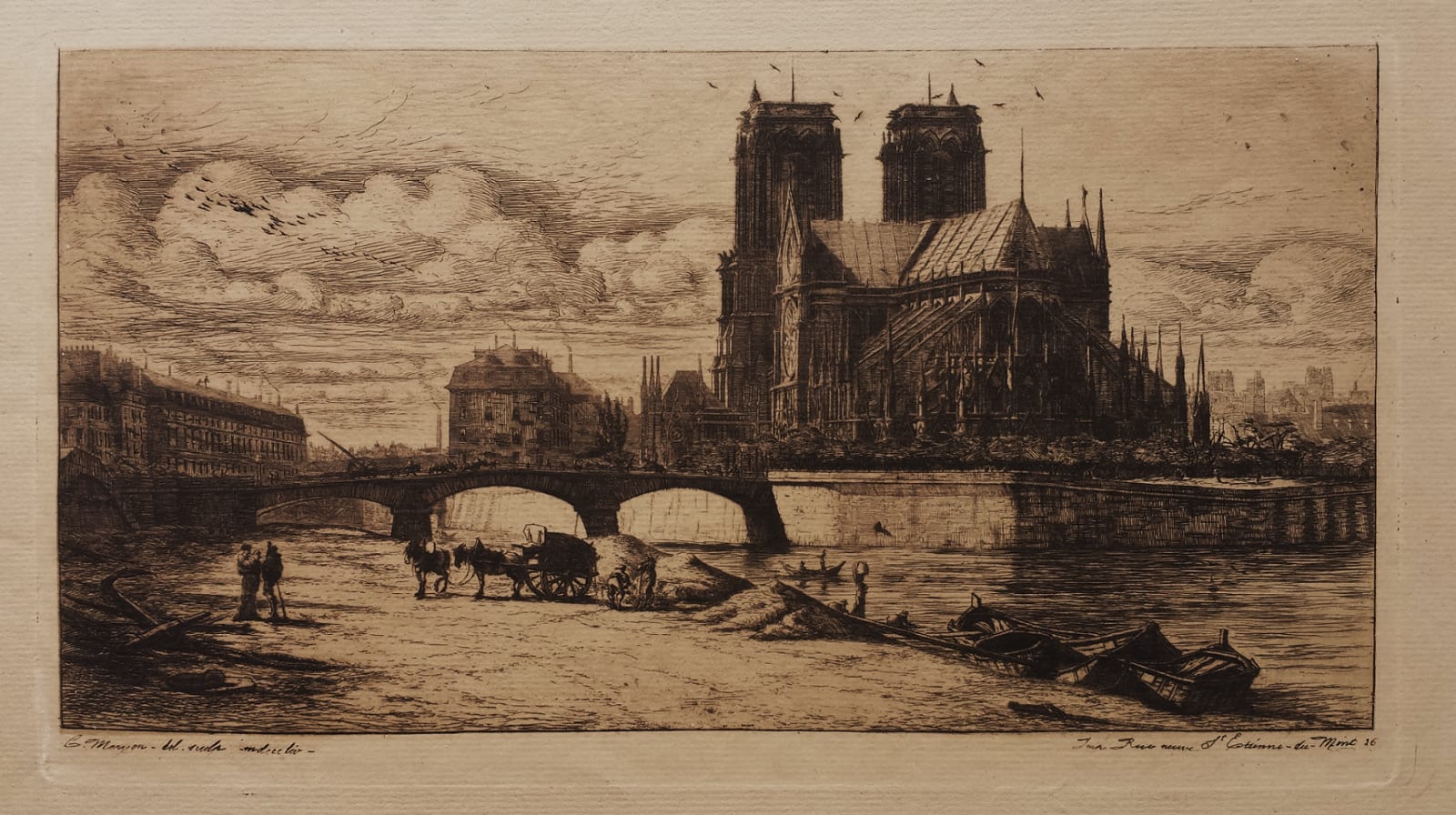 Charles Meryon, L'Abside de Notre-Dame de Paris, 1854
