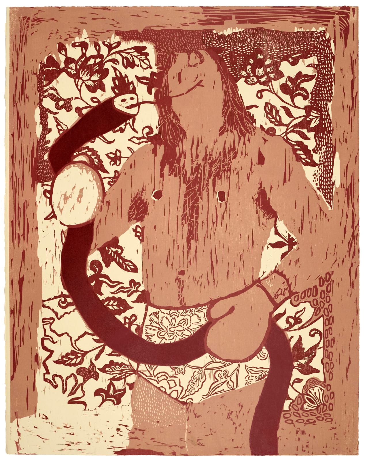 Jake Garfield, Man Holding A Snake, 2024