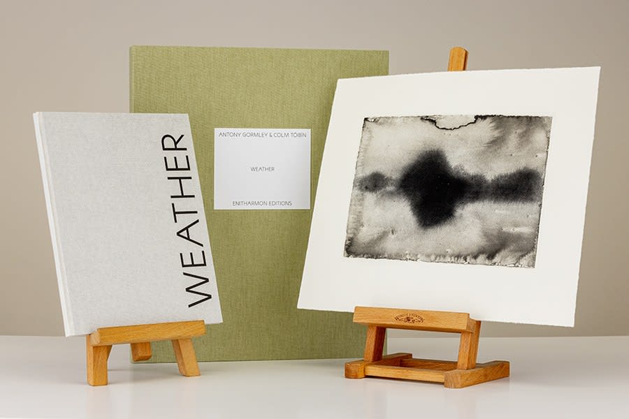 Antony Gormley, Antony Gormley’s etching ‘Horizon II for Weather’ accompanying the artist’s book ‘Weather’ by Colm Tóibín, 2022