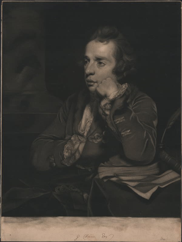 Guiseppe Marchi after Sir Joshua Reynolds, George Colman., Sold by Giuseppe Marchi Saturday 20 February 1773
