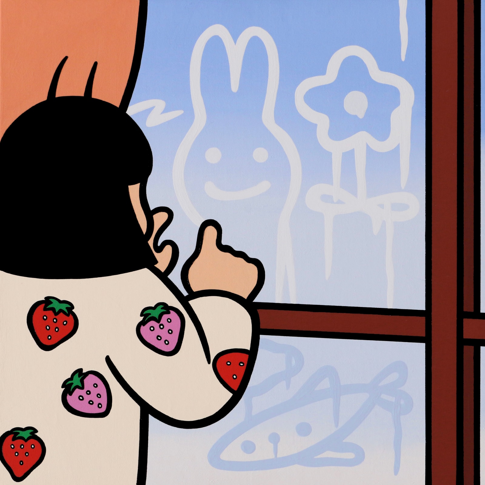 Ayaïro, Drawing on the Window, 2025