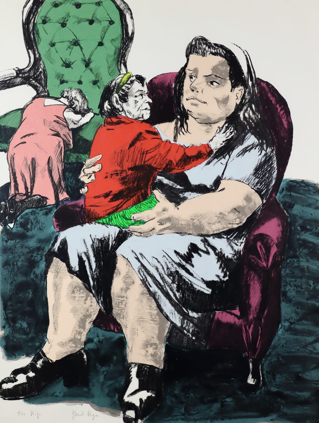 Paula Rego, Girl with Two Mothers, 2001