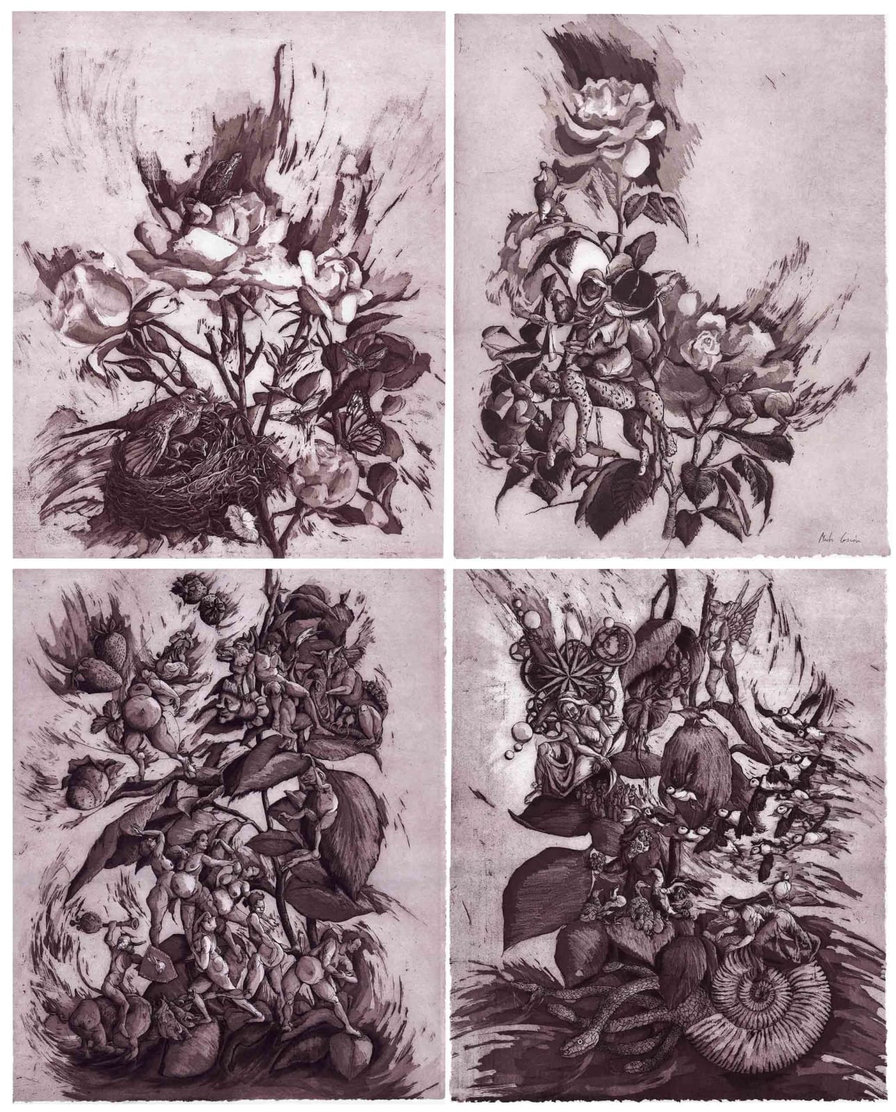 Maite Cascon, Rosa Mystica (whole set), 2023