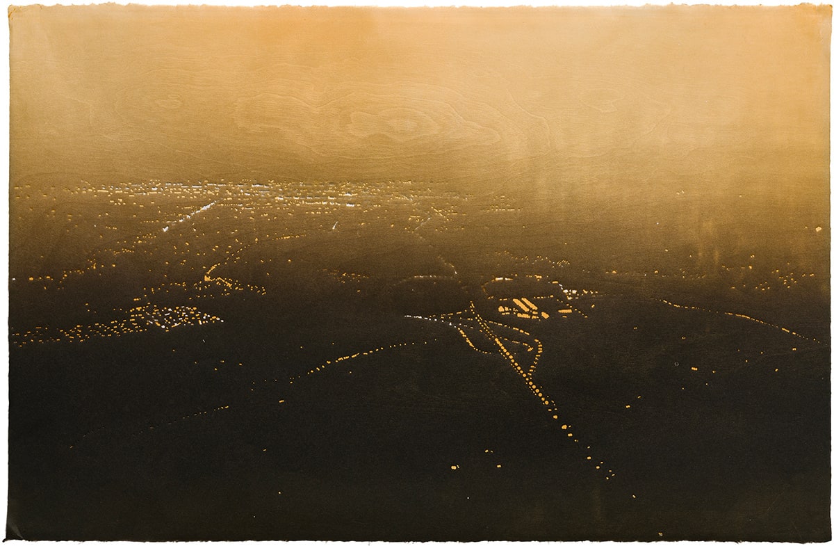 Susan Goethel Campbell, Aerial: Fire Sky No. 4, 2023