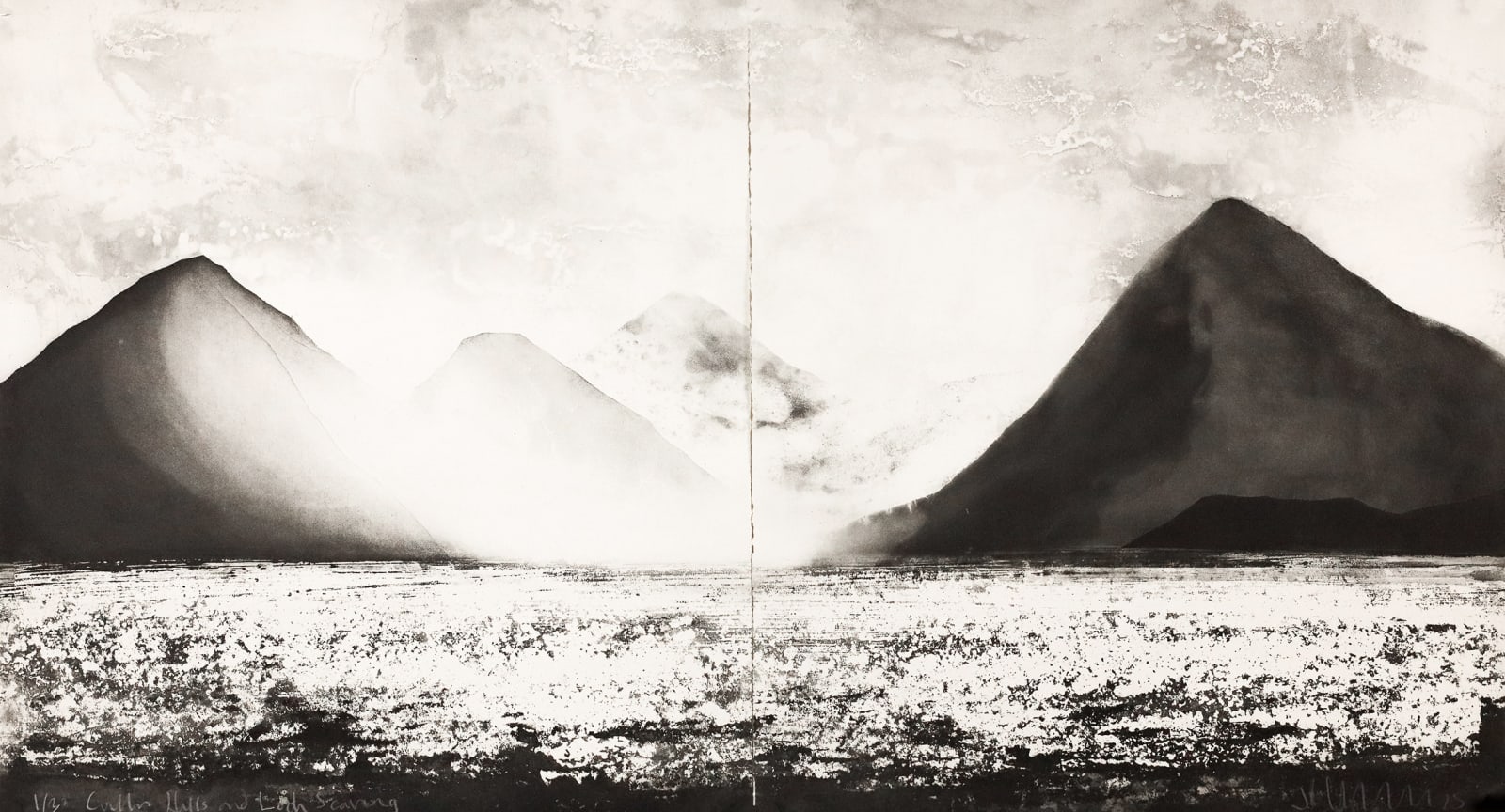 Jason Hicklin, Cuillin Hills and Loch Scavaig (diptych), 2025