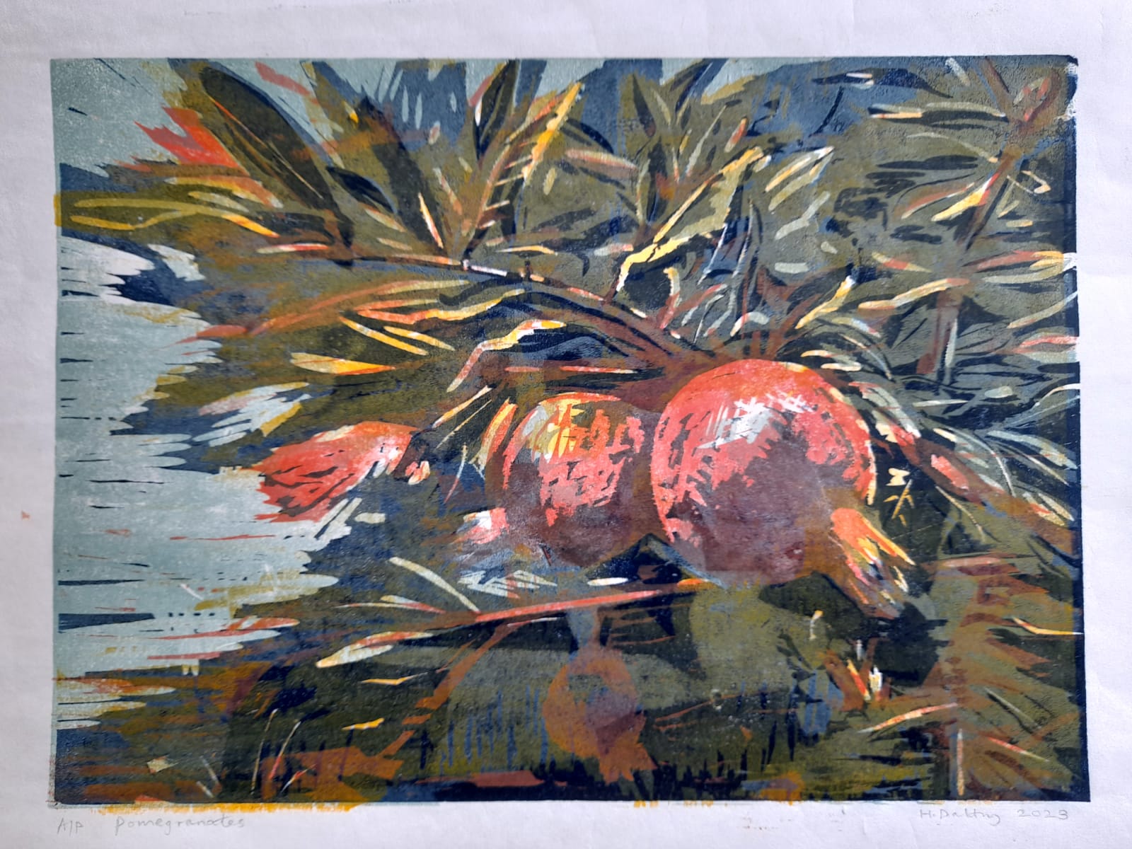 Hilary Daltry RE, Pomegranates