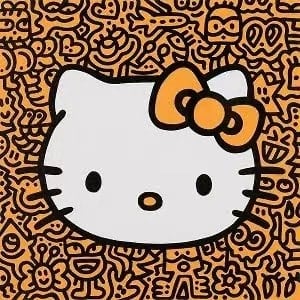 Mr.Doodle, Kitty Orange, 2021