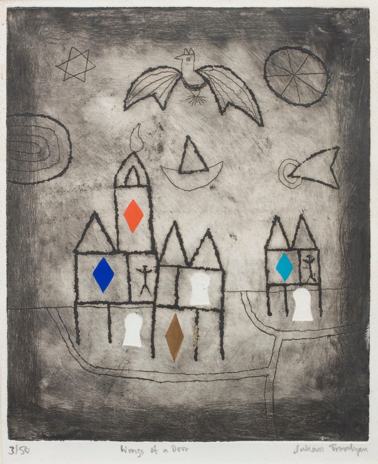 Julian Trevelyan, Wings of a Dove, 1984