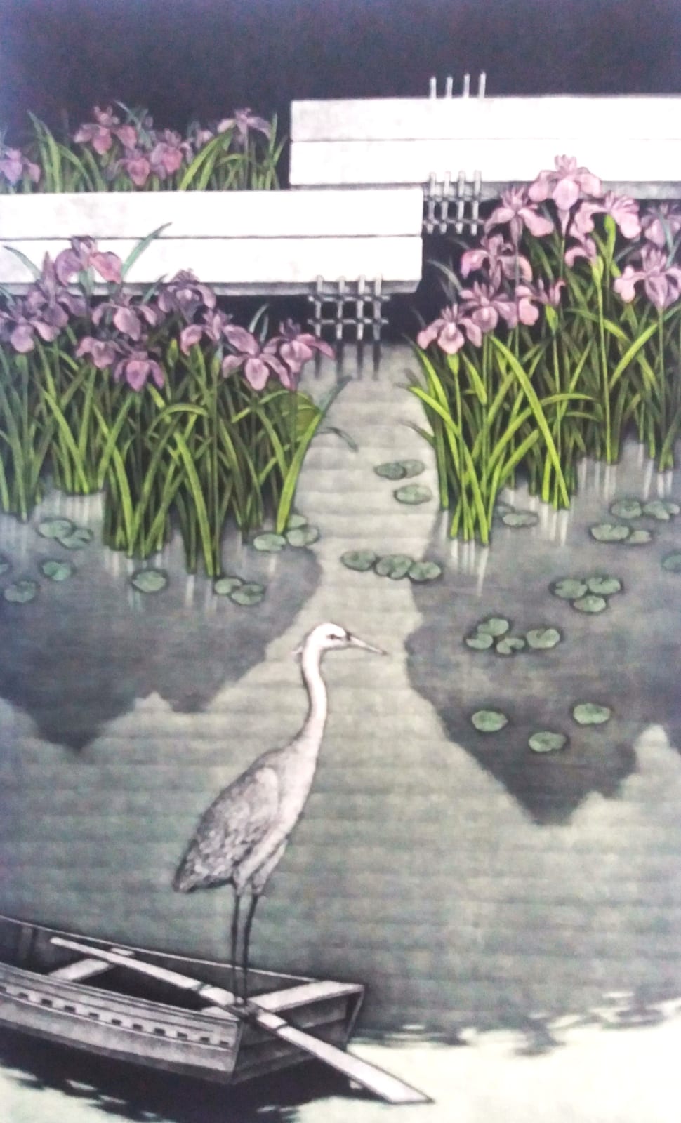 Katsunori Hamanishi, An Egret, 2023