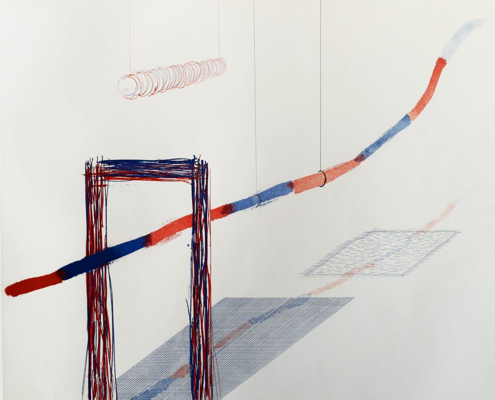 DAVID HOCKNEY, It Picks its Way, from: The Blue Guitar, 1976