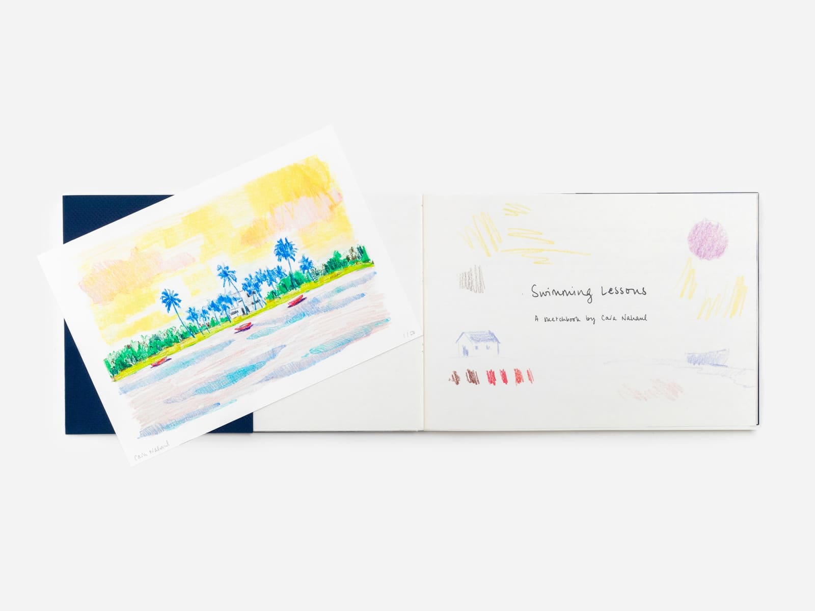 Cara Nahaul, Swimming Lessons & Palms Rising (Book & Print), 2022