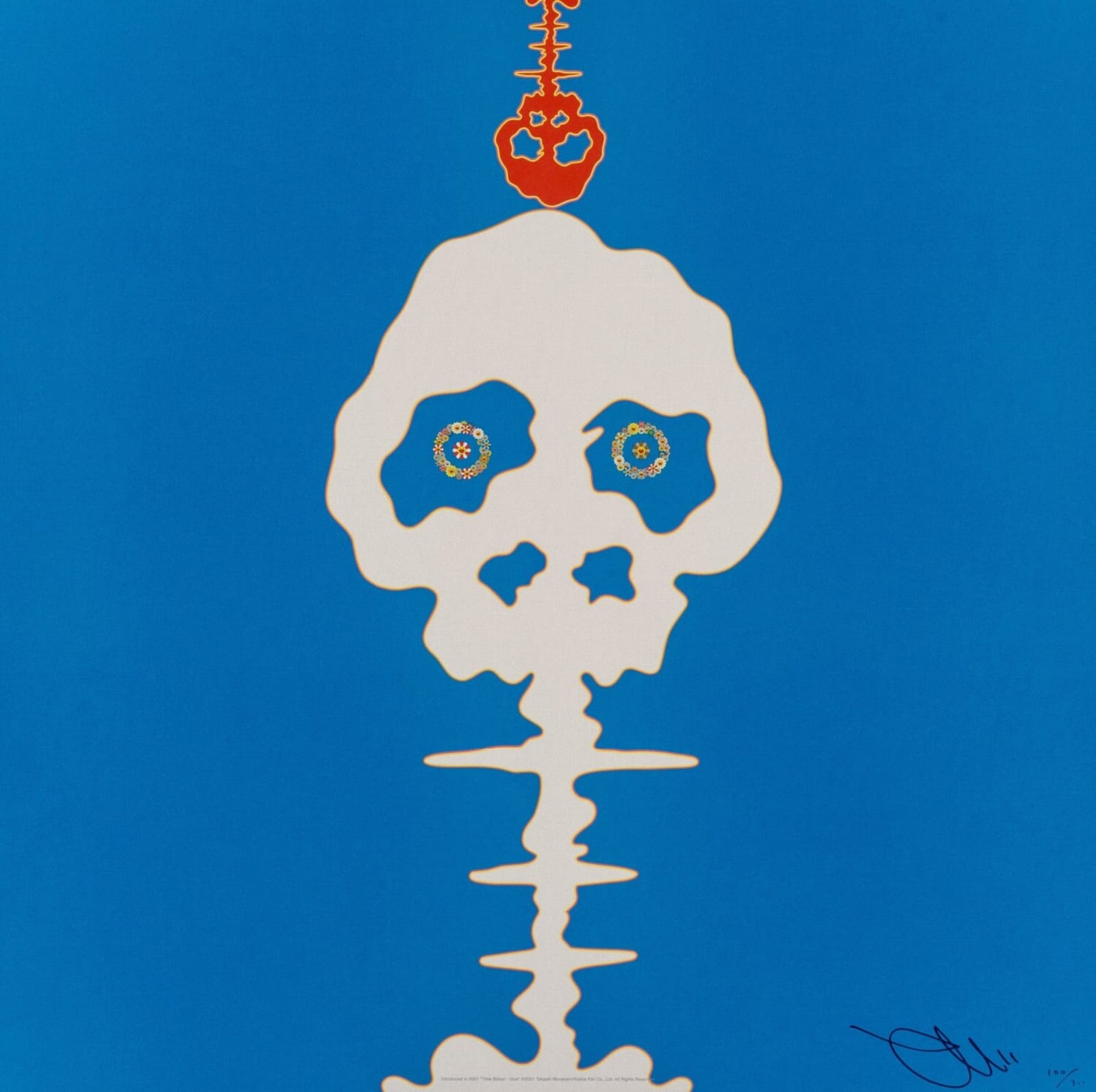Takashi Murakami, Dokuro Blue, 2008