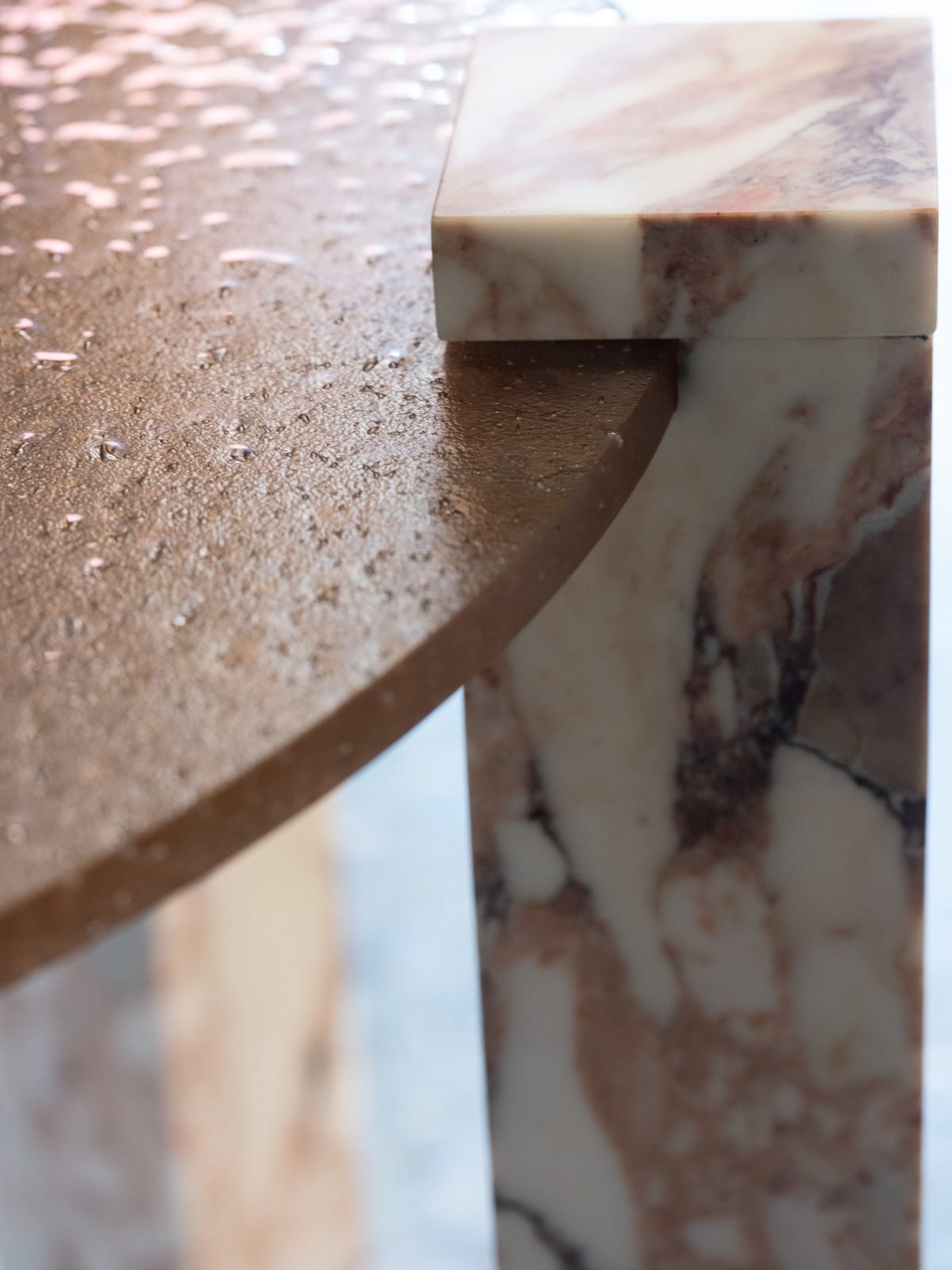 Irene Cattaneo, Half Moon Desk + Stool, 2025