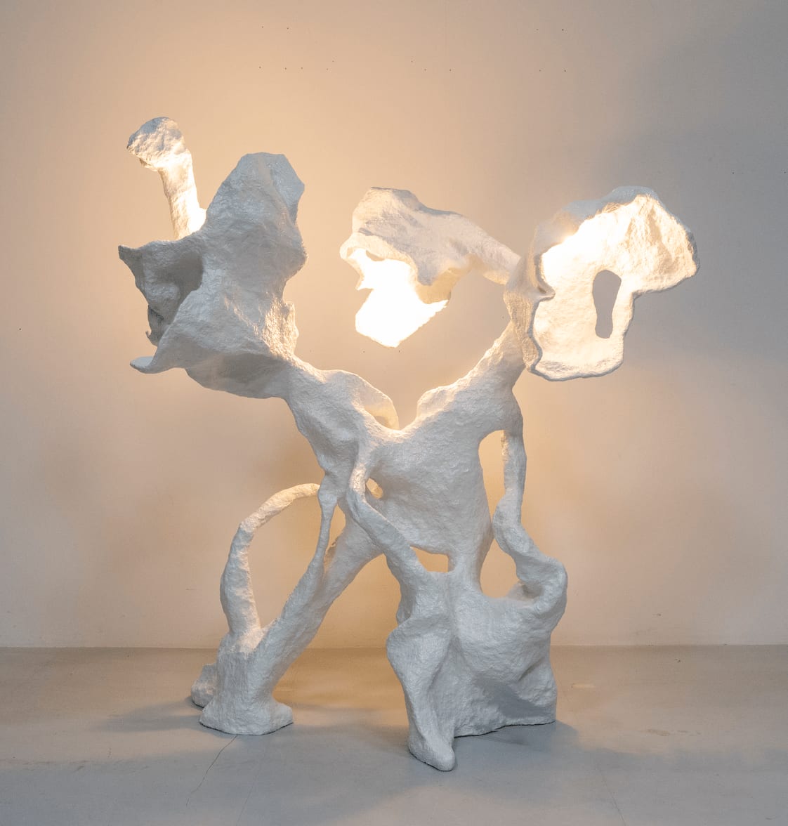 Orta Miklos, White Haliclona Sponge - Coral Floor Lamp Series, 2021