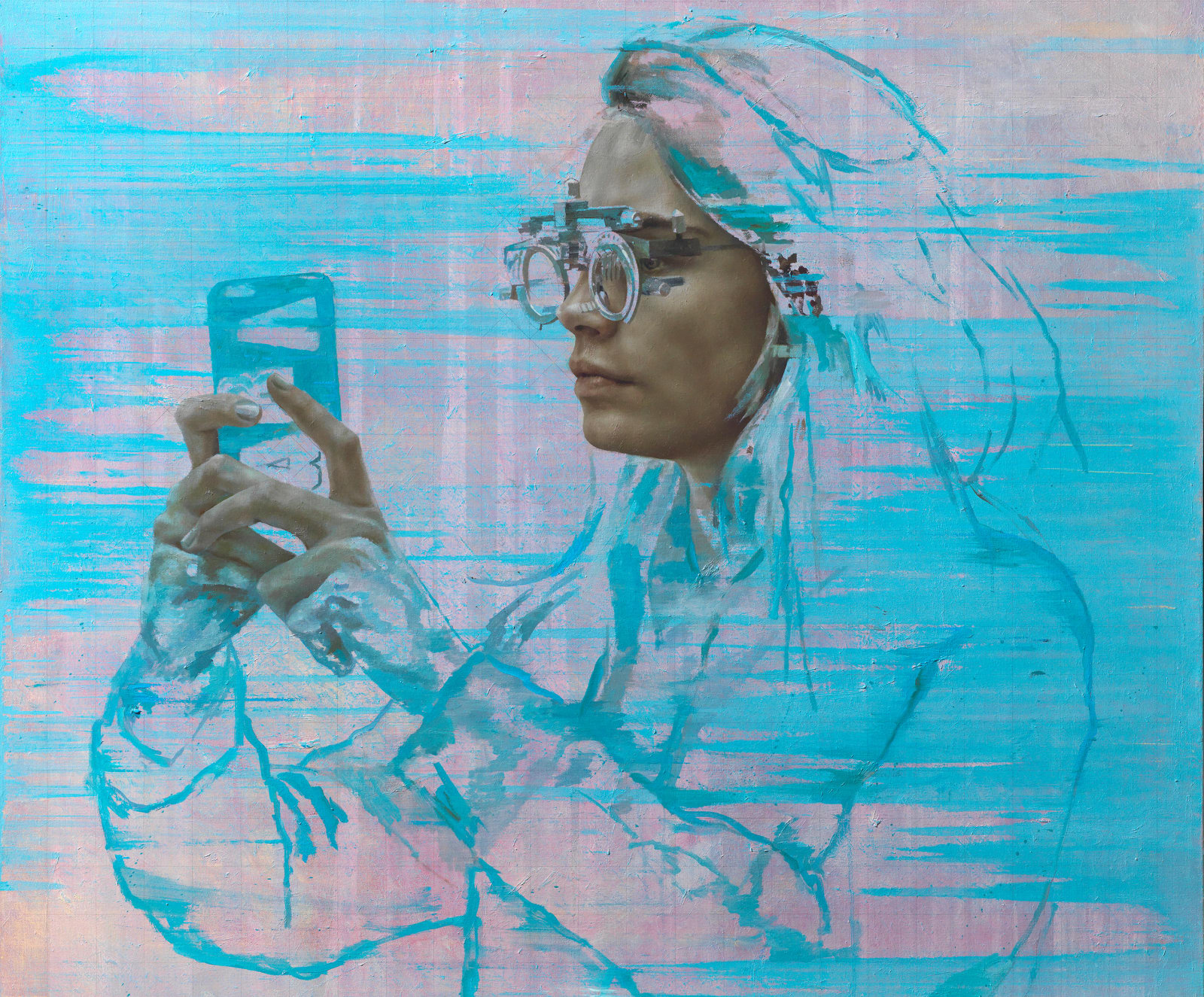 Jonathan Yeo, Cara IV (Selfie), 2017