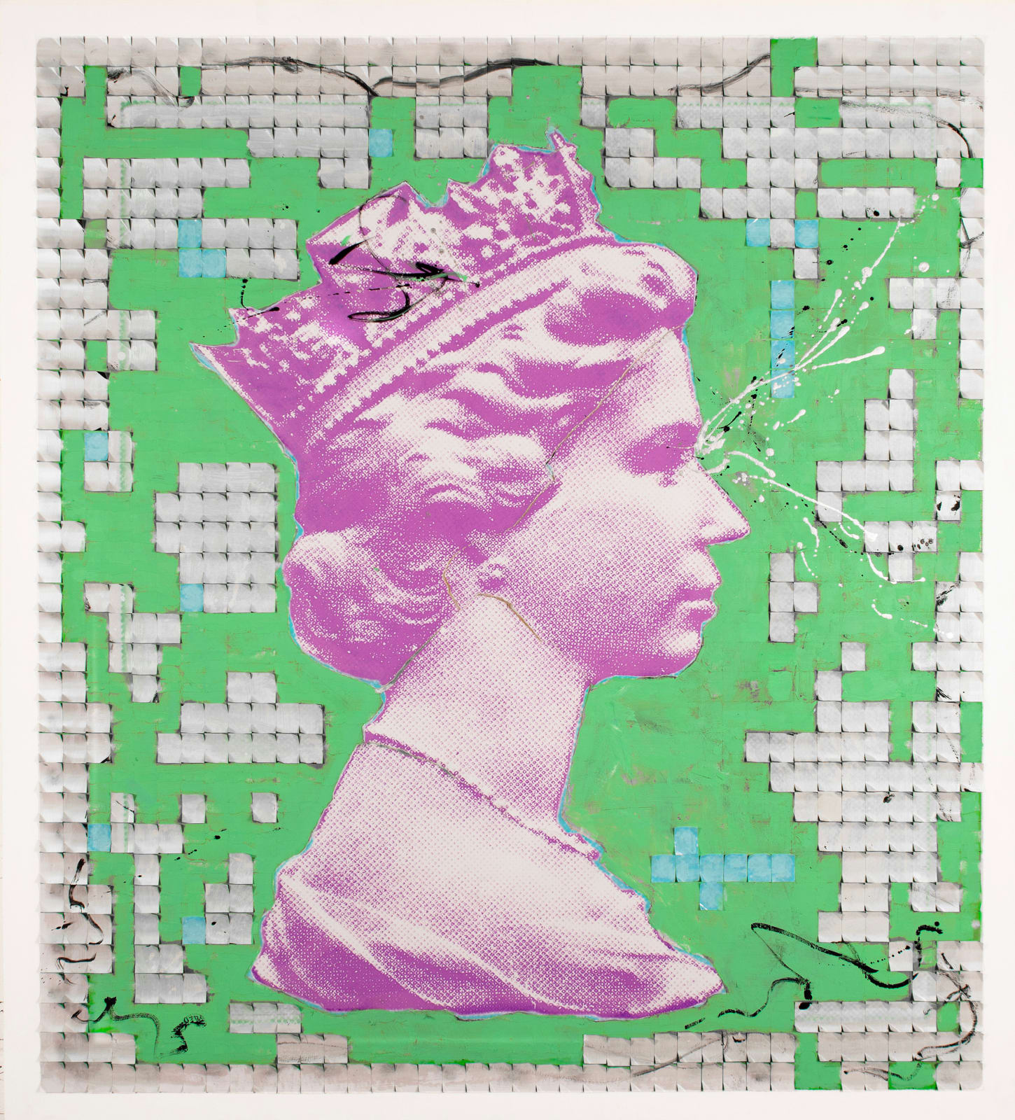 Piers Bourke, Lick My Rear - Green Silver, 2025