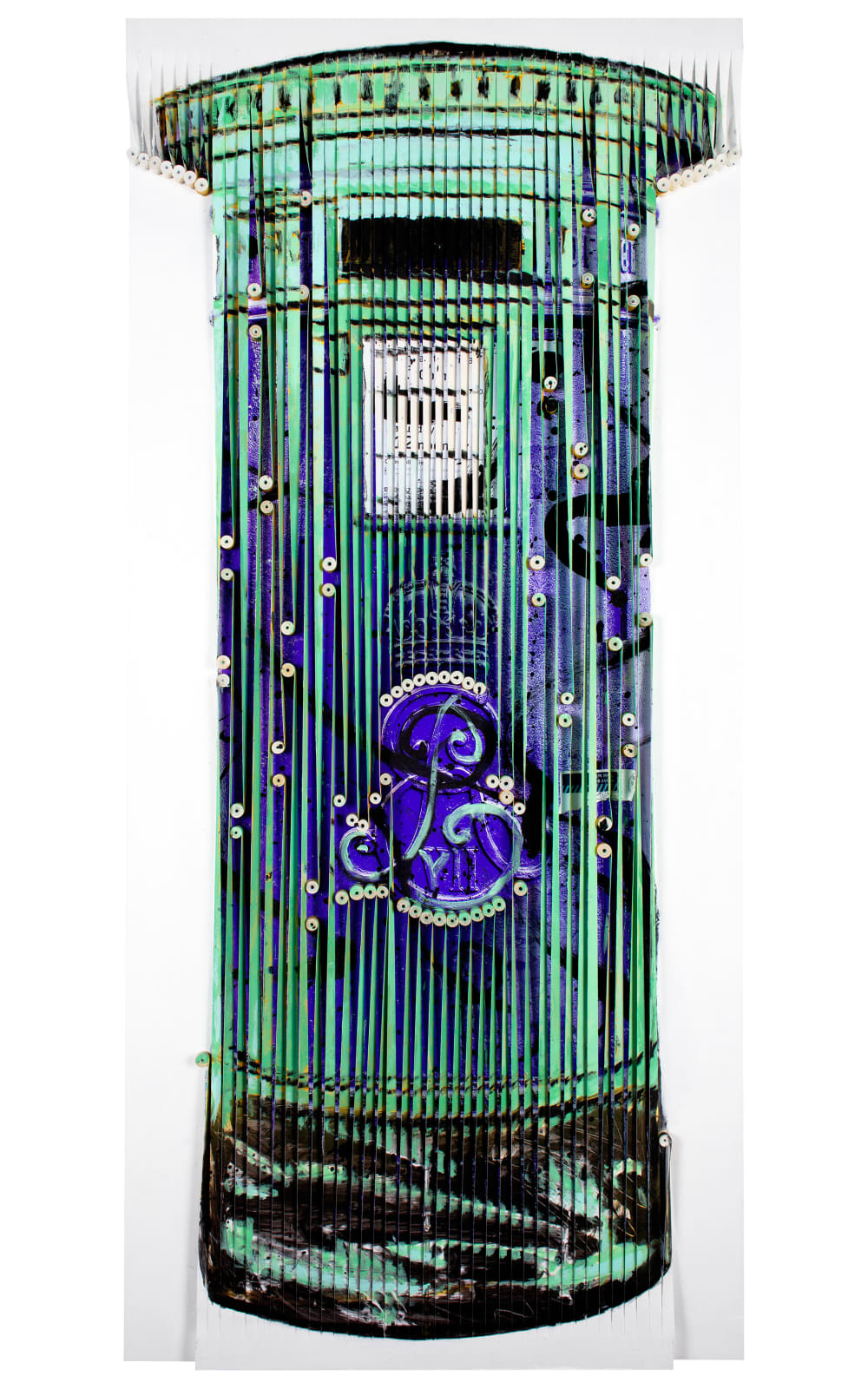 Piers Bourke, Post Person Always Rings - Mini - Light Green Purple, 2025