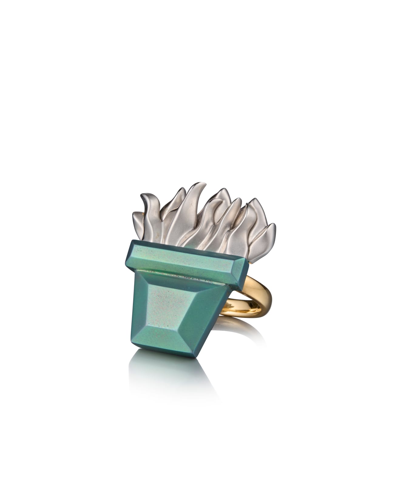 Cora Sheibani, Italian Pot with DiFi Fern Ring