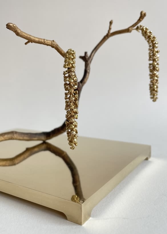 Christopher Thompson Royds, Catkin Diamond Single Drop Earrings, 2024