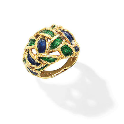 Kutchinsky, Enamel Ring, 1967