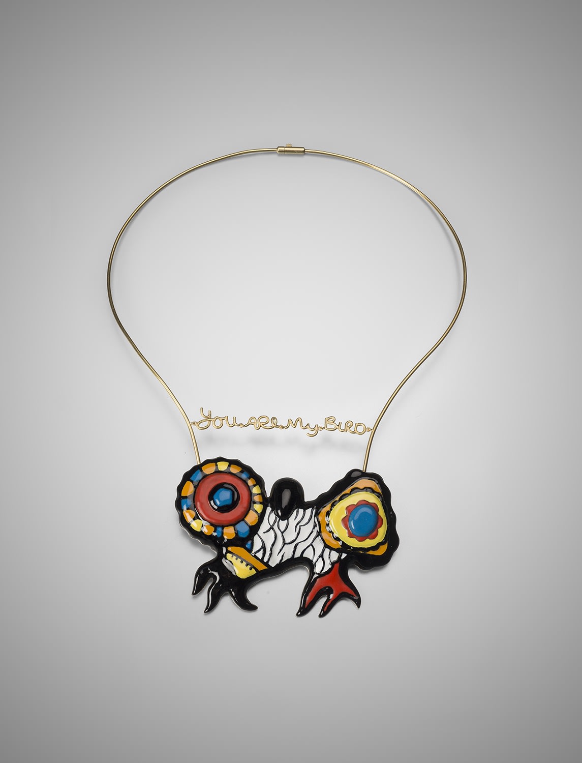 Niki de Saint Phalle You Are My Bird Brooch Necklace 1973 2014 Louisa Guinness Gallery