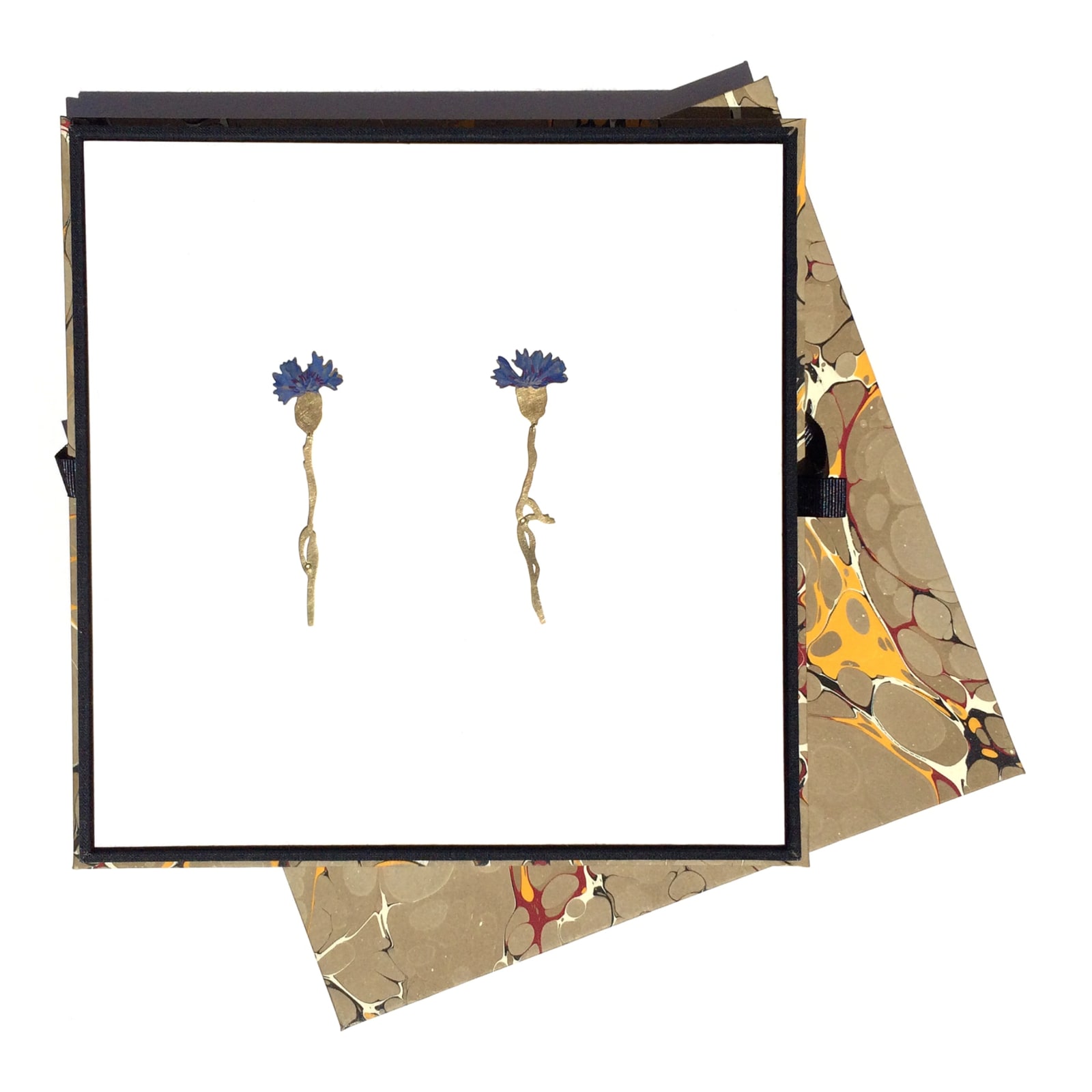 Christopher Thompson Royds, Cornflower Earrings (long), 2016