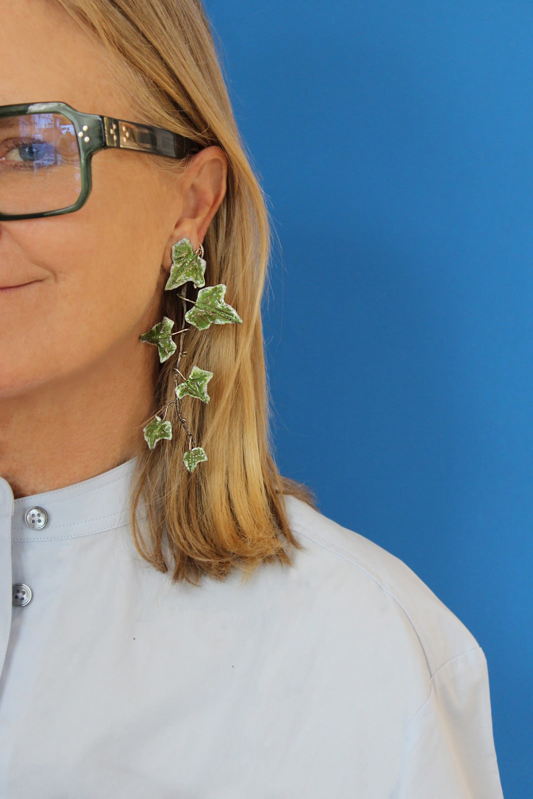 Luz Camino, Green Ivy Earrings