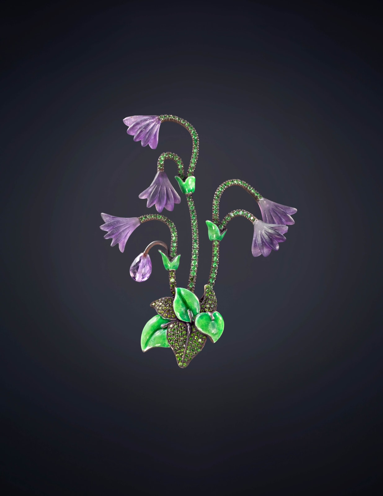 Luz Camino, Alpine Soldanella Brooch