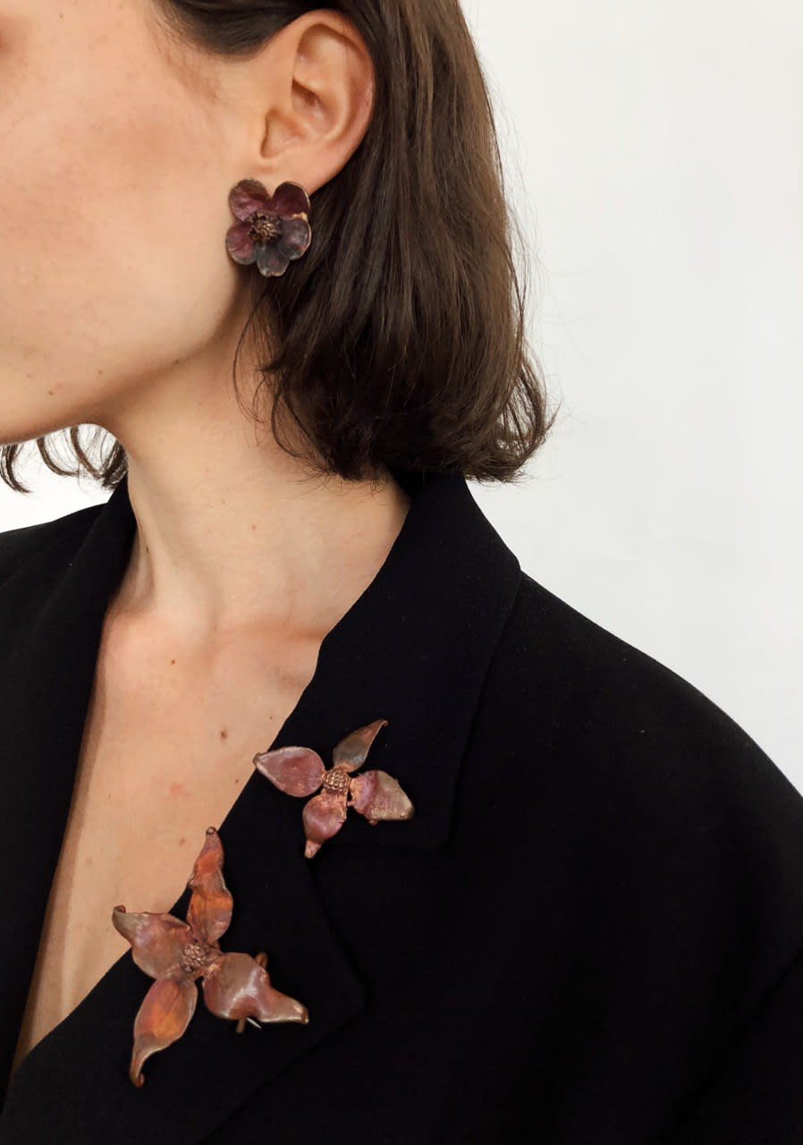 Claude Lalanne, Flower Earrings