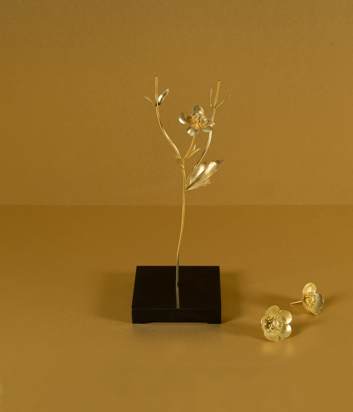 Christopher Thompson Royds, 'Against Nature: Buttercup' Sculpture, Earrings & Pendant, 2019