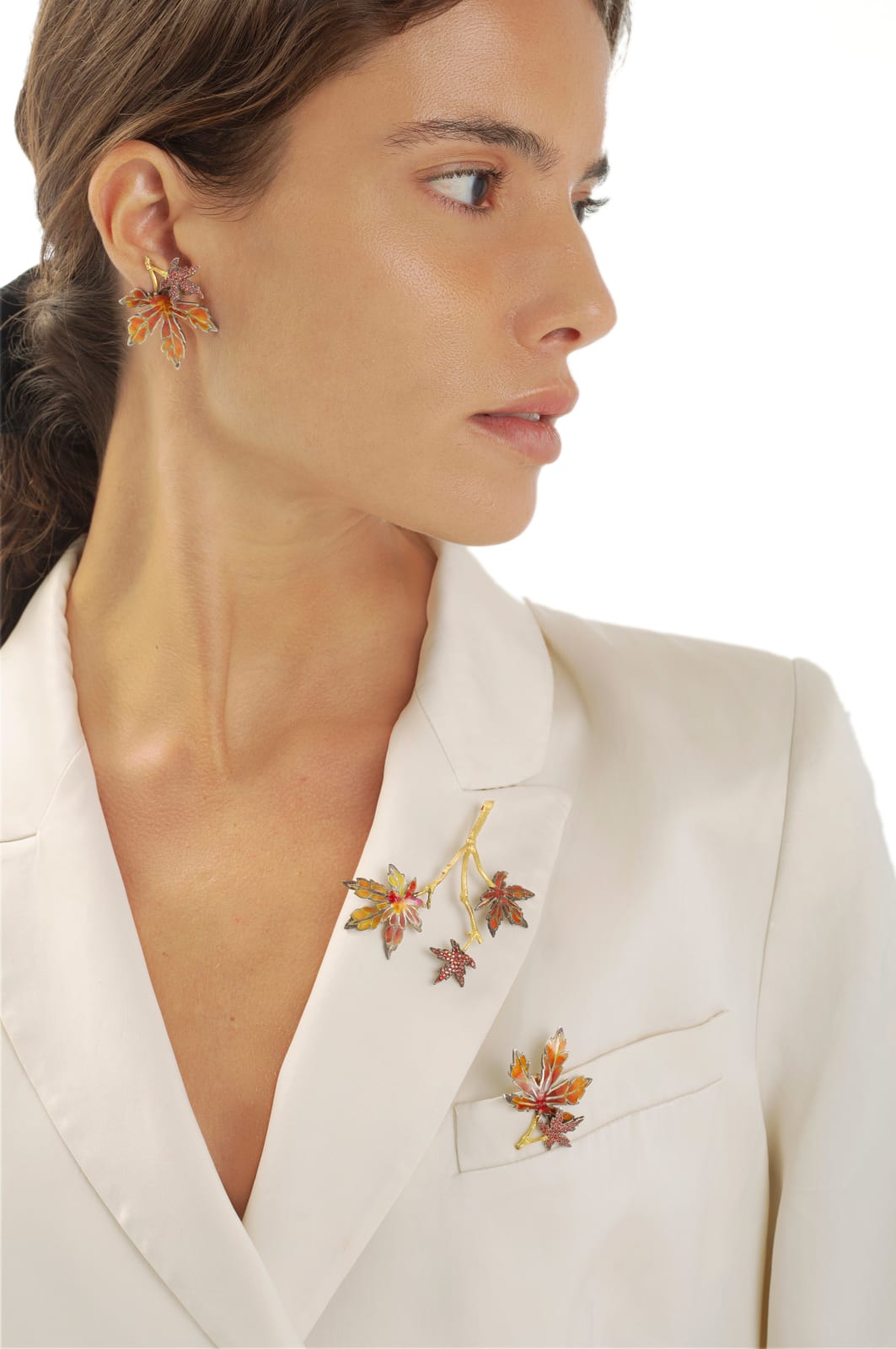 Luz Camino, Autumn Maple Earrings