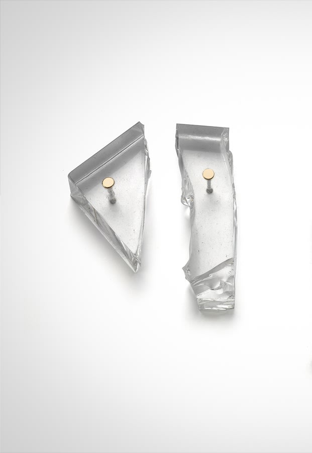 Ron Arad, Rocks Earrings (4), with posts, 2015