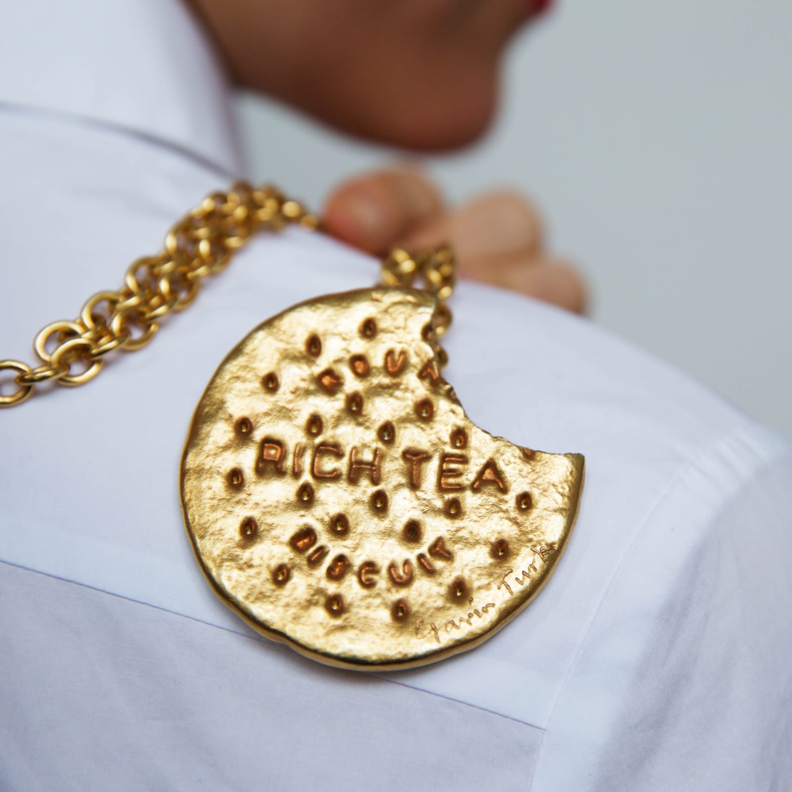 Gavin Turk, Ceremonial Biscuit, Large Pendant, 2014