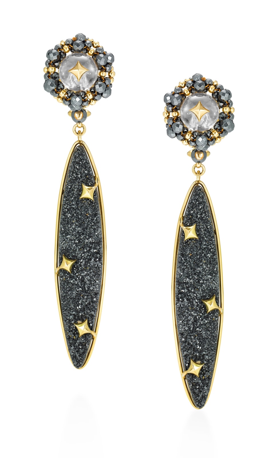 Chris Davies ETOILE EAR PENDANTS Louisa Guinness Gallery