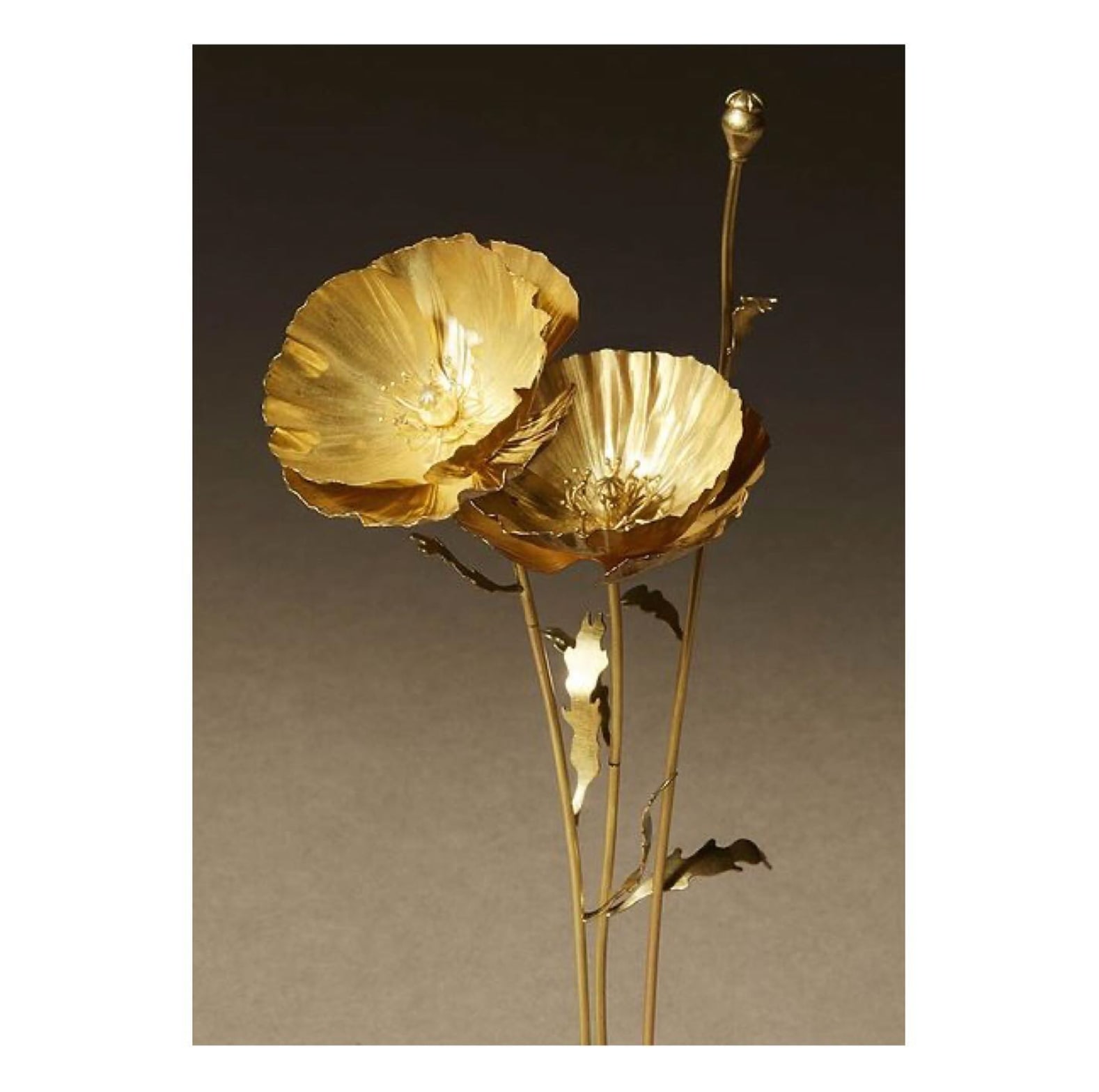 Christopher Thompson Royds, Poppies Sculpture - Pins/Earrings