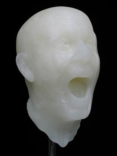 Barry X Ball, Dual Screaming Self-Portrait Ensemble, 1998-2006