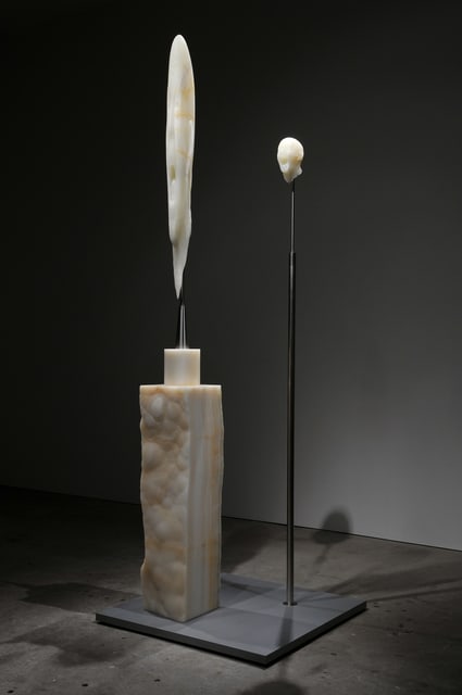 Barry X Ball, Dual Screaming Self-Portrait Ensemble, 1998-2006