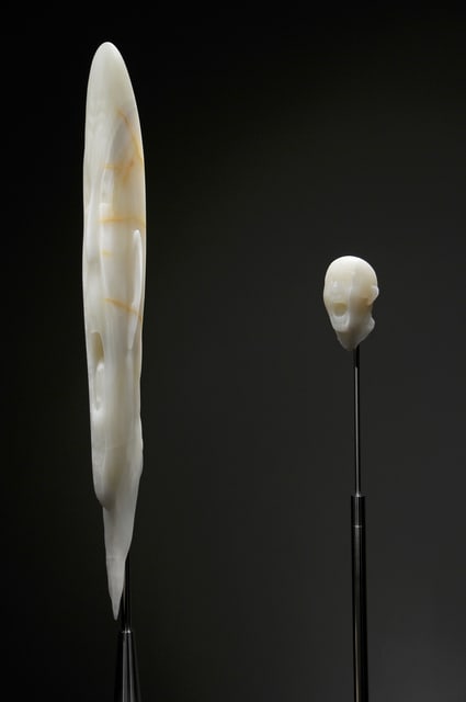 Barry X Ball, Dual Screaming Self-Portrait Ensemble, 1998-2006