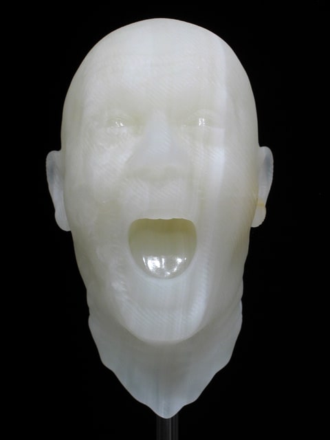 Barry X Ball, Dual Screaming Self-Portrait Ensemble, 1998-2006