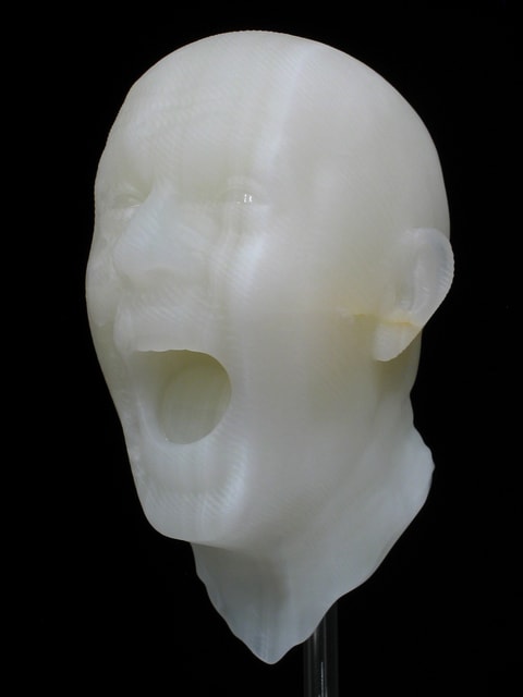 Barry X Ball, Dual Screaming Self-Portrait Ensemble, 1998-2006