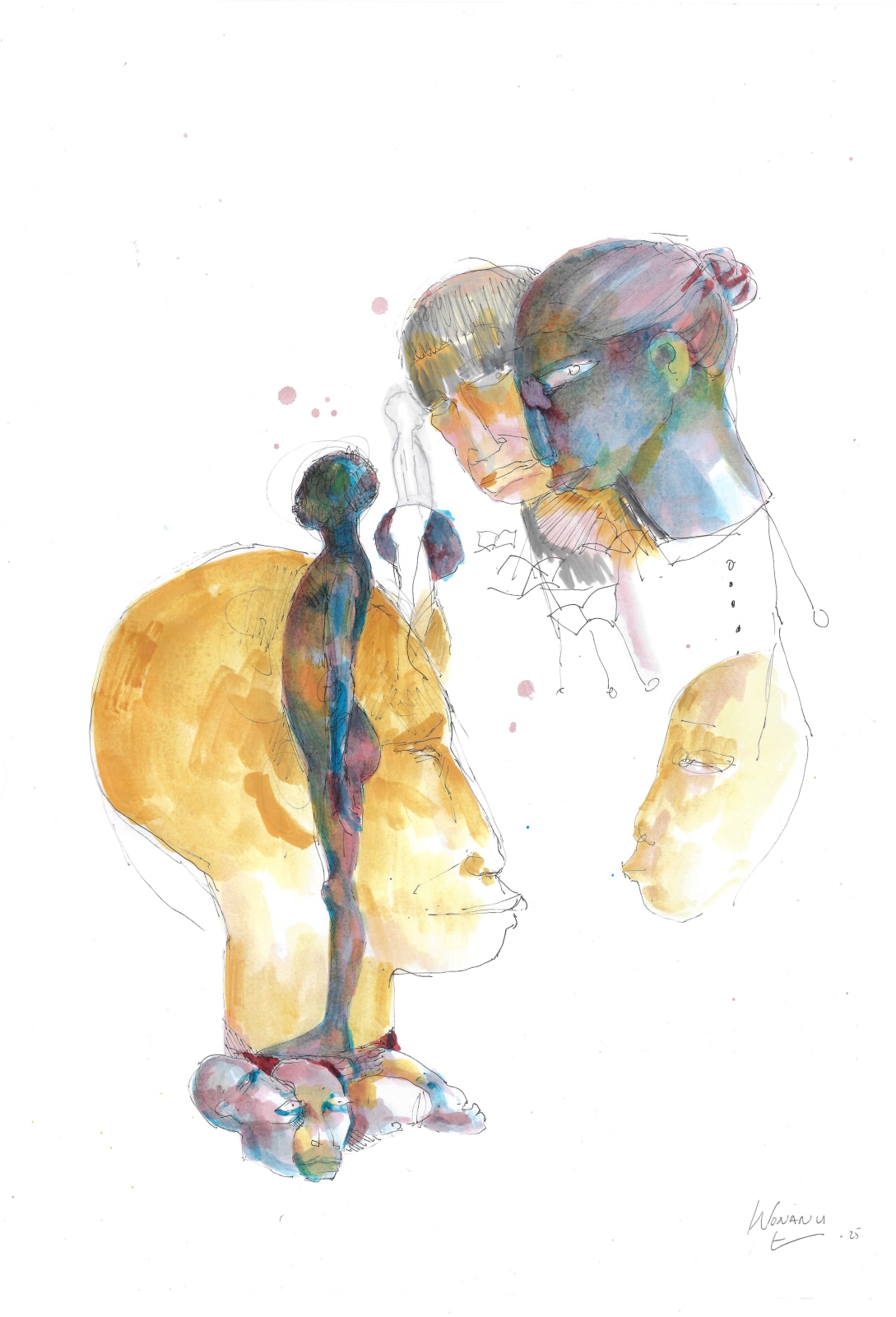 Eric Wonanu, Sans Titre #18, 2025