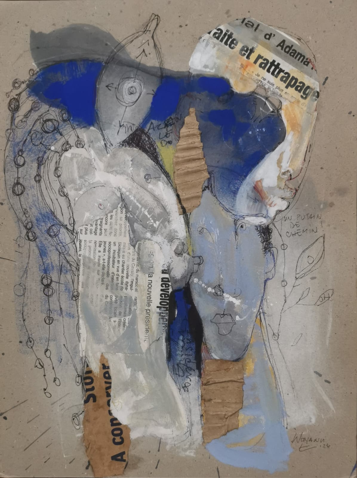 Eric Wonanu, Sans Titre #7, 2024