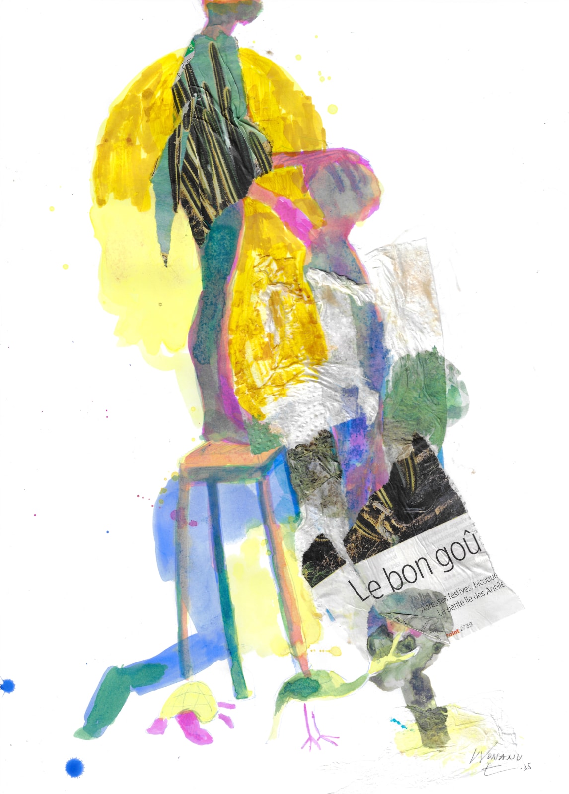 Eric Wonanu, Sans Titre #14, 2025