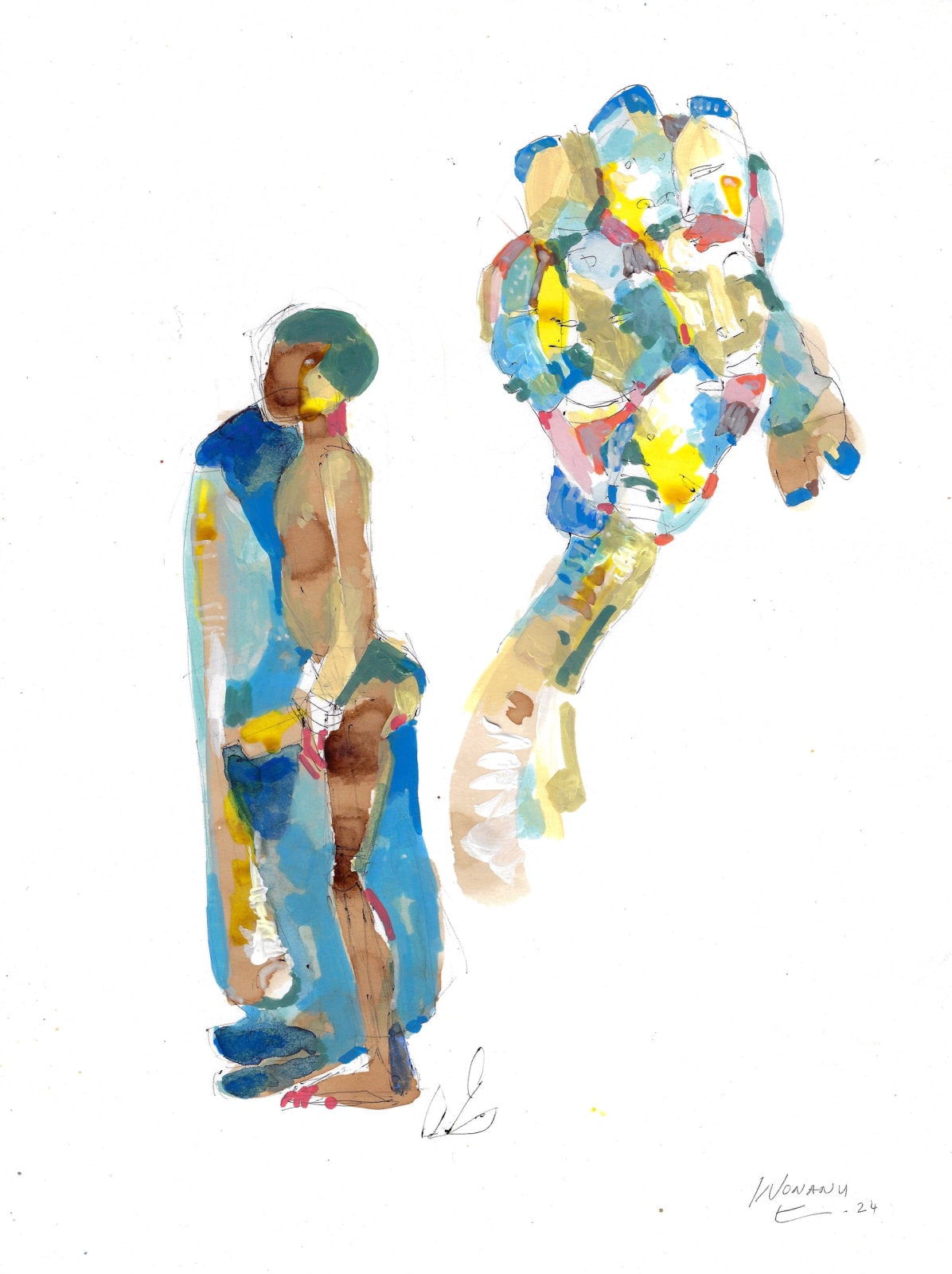 Eric Wonanu, Sans Titre #3, 2024