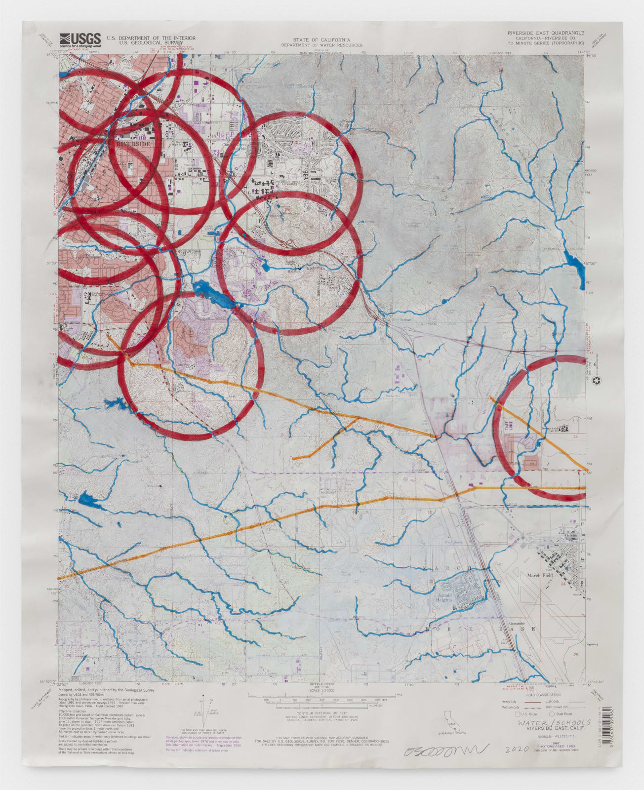 Oscar Tuazon, Water / Schools, 2020