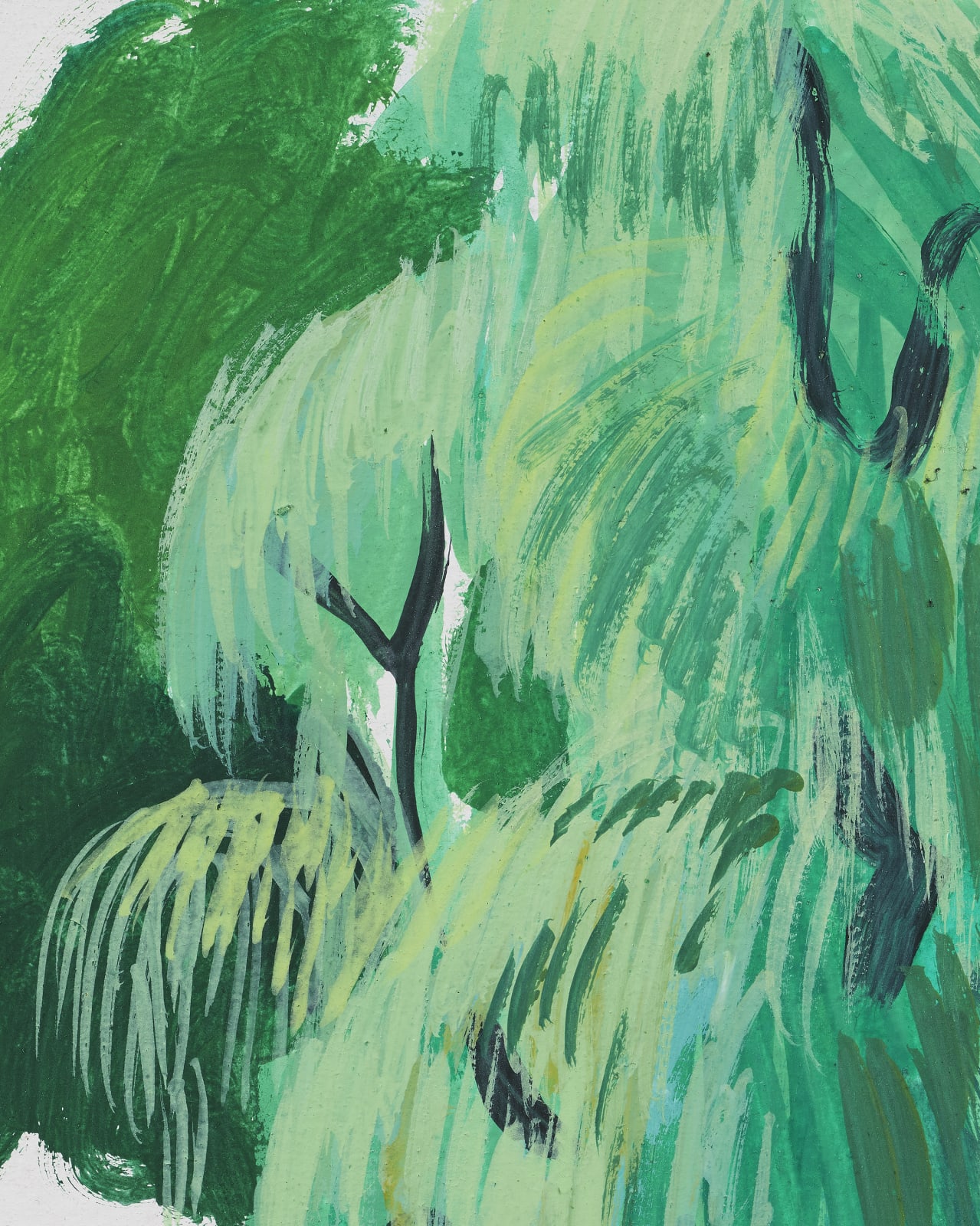 Allison Katz, Weeping Willow, Central Park, 2007