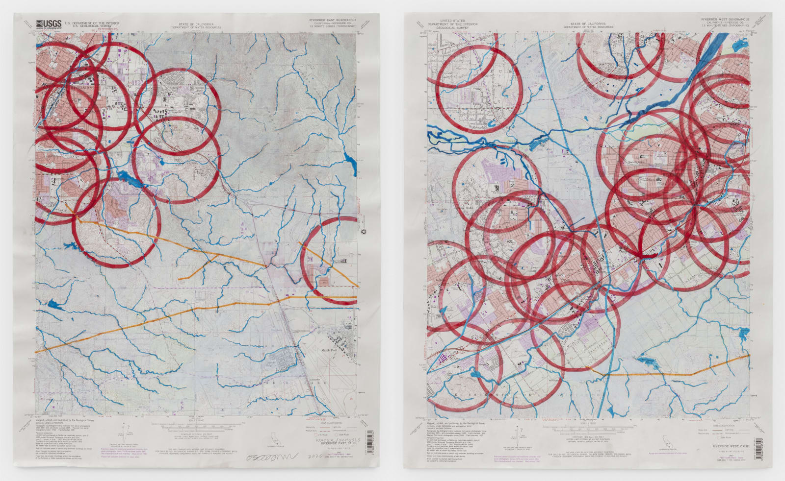 Oscar Tuazon, Water / Schools, 2020