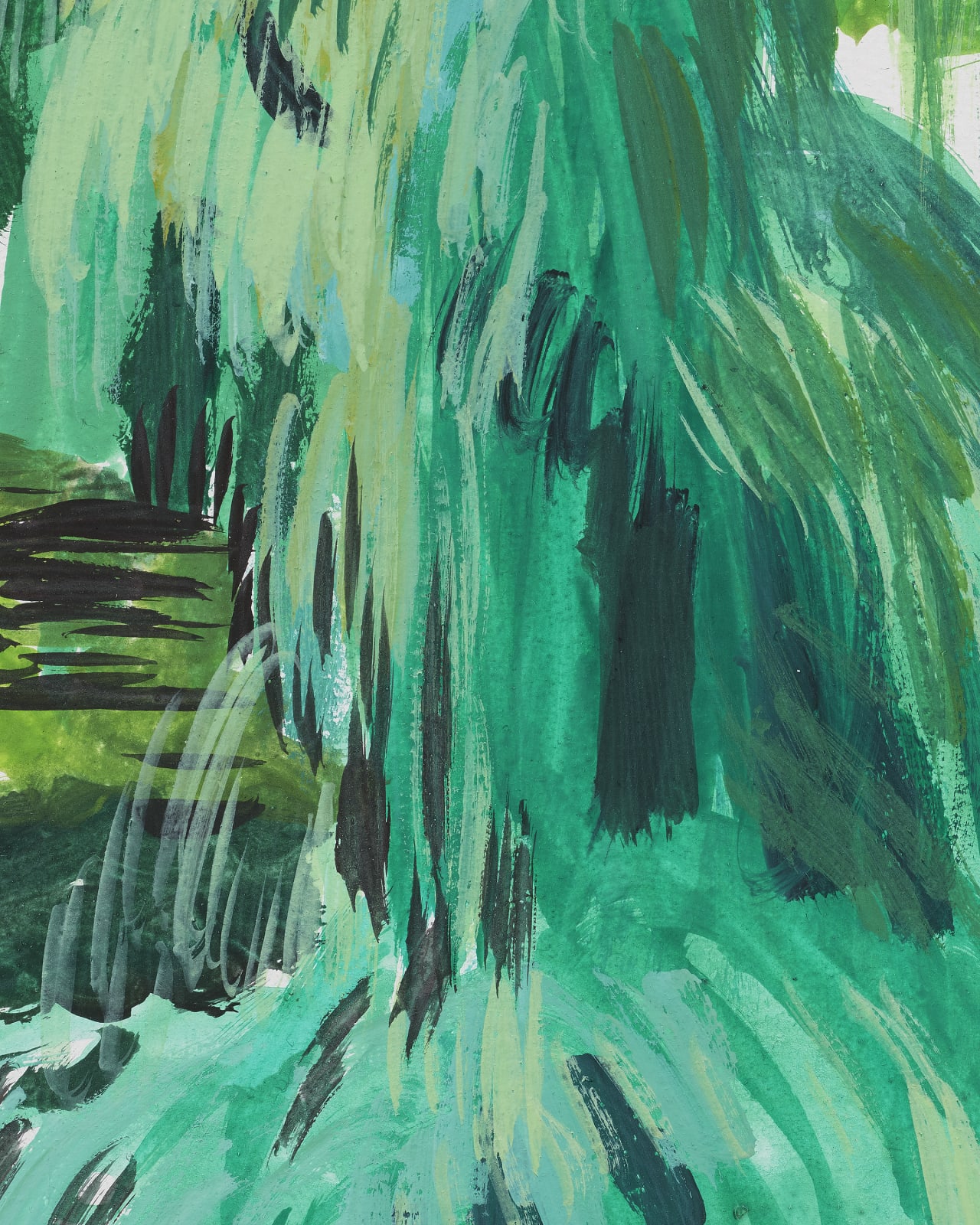 Allison Katz, Weeping Willow, Central Park, 2007